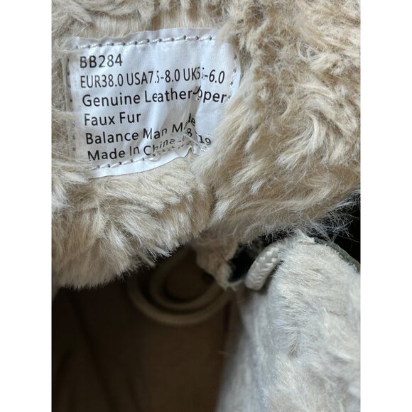 Aetrex Womens Boots Size 7.5 Jodie Faux Fur Lined Leather Winter Snow - Picture 2 of 9